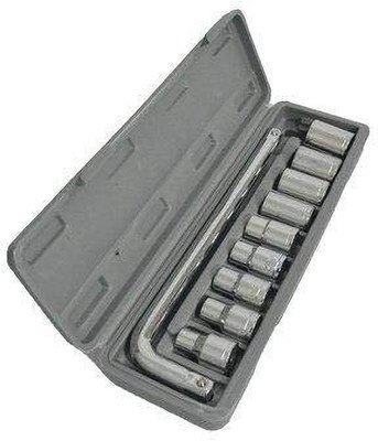GLAMAXY Socket Set -10 pc, 6 Standard Socket Wrench Set Single Sided Socket Wrench Socket Set(Pack of 1)