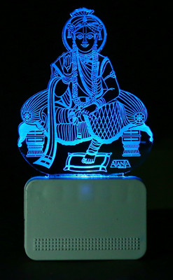 Super Ajanta Lord Shree Swaminarayan Bhagavan 2002 Night Lamp(7 cm, multy)