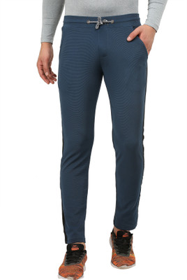 Zesteez Solid Men Dark Blue Track Pants