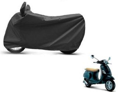 High Quality Waterproof Two Wheeler Cover for Piaggio(Vespa VXL, Black)