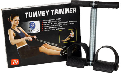 RASCO SINGLE STEEL SPRING TUMMY TRIMMER SILVER Ab Exerciser(Silver)
