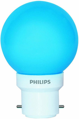 PHILIPS 0.5 W Basic Round B22 LED Bulb(Blue)