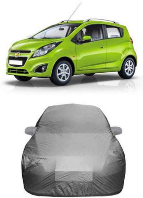 AASTER Car Cover For Chevrolet Beat (With Mirror Pockets)(Grey, For 2017 Models)