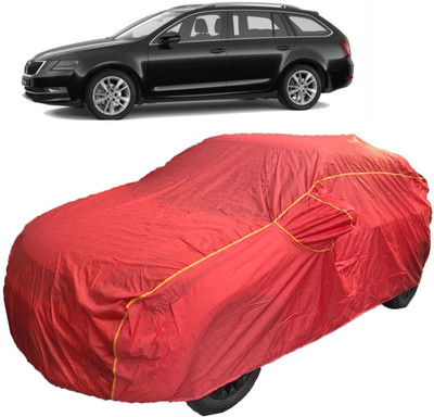 MoTRoX Car Cover For Skoda Octavia Combi (With Mirror Pockets)(Red)