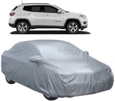 Elegance Car Cover For Jeep Compass (With Mirror Pockets)(Silver)