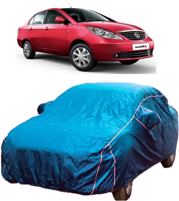 MoTRoX Car Cover For Tata Manza (With Mirror Pockets)(Blue)