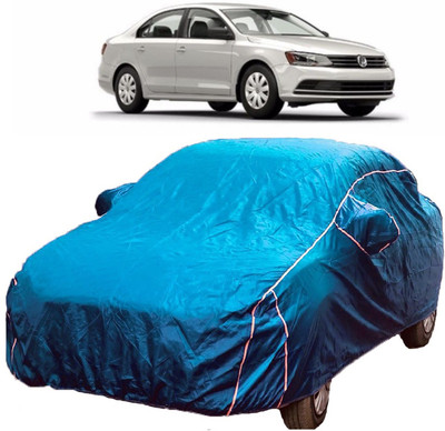 MoTRoX Car Cover For Volkswagen Jetta (With Mirror Pockets)(Blue)