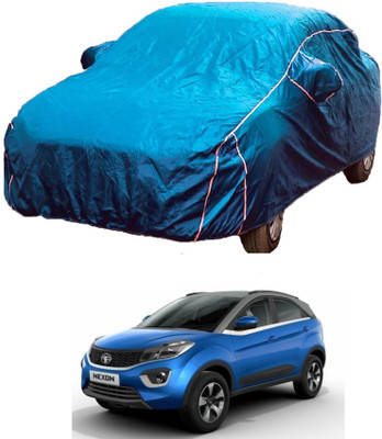 MoTRoX Car Cover For Tata Nexon (With Mirror Pockets)(Blue)