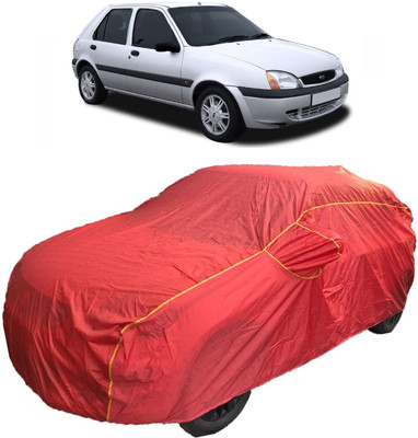 MoTRoX Car Cover For Ford Fiesta Old (With Mirror Pockets)(Red)