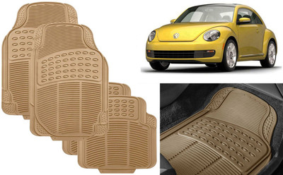 Auto Kite Rubber, PVC Standard Mat For  Volkswagen Beetle(Beige)