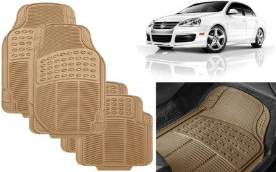 Auto Kite Rubber, PVC Standard Mat For  Volkswagen Jetta(Beige)
