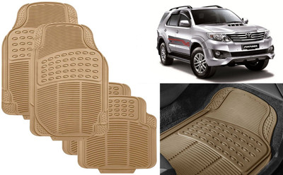 Auto Kite Rubber, PVC Standard Mat For  Toyota Fortuner(Beige)