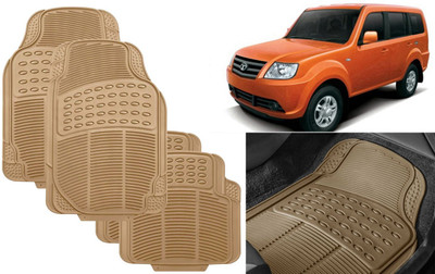 Auto Kite Rubber, PVC Standard Mat For  Tata Sumo Grand(Beige)