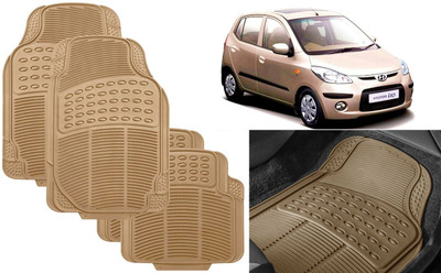 Auto Kite Rubber, PVC Standard Mat For  Hyundai i10(Beige)