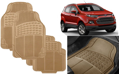Auto Kite Rubber, PVC Standard Mat For  Ford Ecosport(Beige)