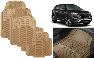 Auto Kite Rubber, PVC Standard Mat For  Hyundai Creta(Beige)