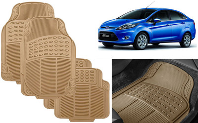 Auto Kite Rubber, PVC Standard Mat For  Ford Fiesta Old(Beige)