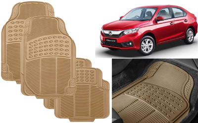 Auto Kite Rubber, PVC Standard Mat For  Honda Amaze(Beige)
