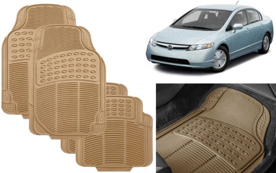 Auto Kite Rubber, PVC Standard Mat For  Honda Civic(Beige)