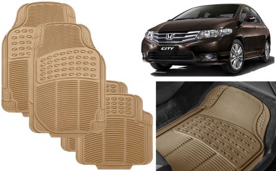 Auto Kite Rubber, PVC Standard Mat For  Honda City i-Vtec(Beige)