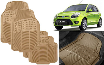 Auto Kite Rubber, PVC Standard Mat For  Ford Figo(Beige)