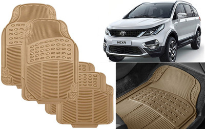 Auto Kite Rubber, PVC Standard Mat For  Tata Hexa(Beige)