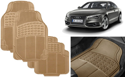 Auto Kite Rubber, PVC Standard Mat For  Audi A7(Beige)