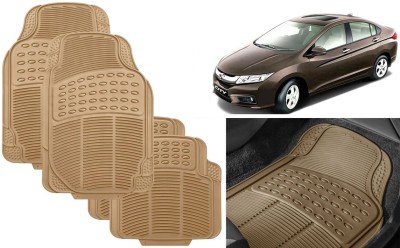 Auto Kite Rubber, PVC Standard Mat For  Honda City i-Dtec(Beige)