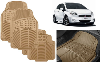 Auto Kite Rubber, PVC Standard Mat For  Fiat Punto(Beige)