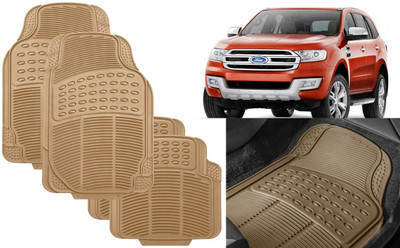 Auto Kite Rubber, PVC Standard Mat For  Ford Endeavour(Beige)