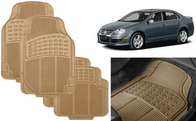Auto Kite Rubber, PVC Standard Mat For  Volkswagen Jetta(Beige)