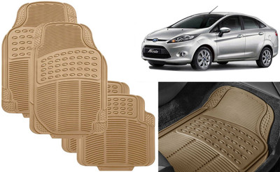 Auto Kite Rubber, PVC Standard Mat For  Ford New Fiesta(Beige)