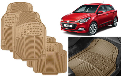 Auto Kite Rubber, PVC Standard Mat For  Hyundai Elite i20(Beige)