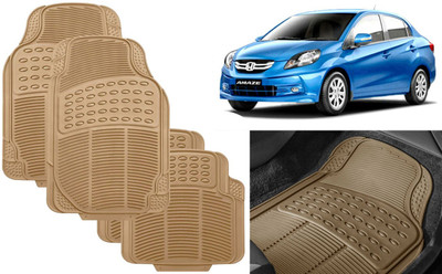 Auto Kite Rubber, PVC Standard Mat For  Honda Amaze(Beige)