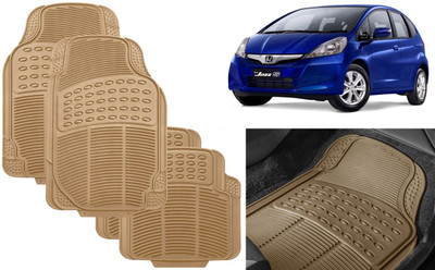 Auto Kite Rubber, PVC Standard Mat For  Honda Jazz(Beige)