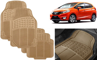 Auto Kite Rubber, PVC Standard Mat For  Honda Jazz(Beige)