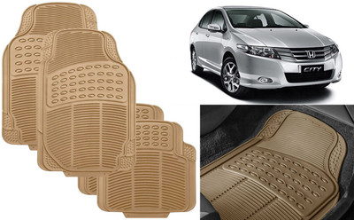 Auto Kite Rubber, PVC Standard Mat For  Honda City(Beige)
