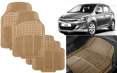 Auto Kite Rubber, PVC Standard Mat For  Hyundai i20(Beige)