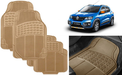 Auto Kite Rubber, PVC Standard Mat For  Renault Kwid(Beige)