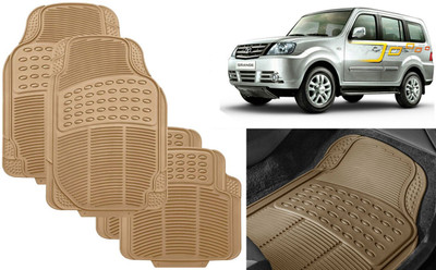 Auto Kite Rubber, PVC Standard Mat For  Tata Sumo Grande(Beige)