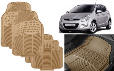 Auto Kite Rubber, PVC Standard Mat For  Hyundai i20(Beige)
