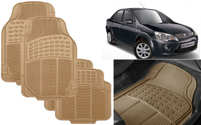 Auto Kite Rubber, PVC Standard Mat For  Ford Fiesta(Beige)