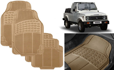 Auto Kite Rubber, PVC Standard Mat For  Maruti Suzuki Gypsy MG-410(Beige)