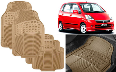 Auto Kite Rubber, PVC Standard Mat For  Maruti Suzuki Zen Estilo(Beige)