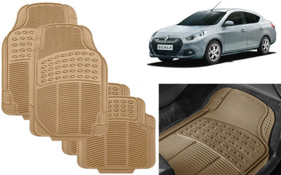 Auto Kite Rubber, PVC Standard Mat For  Renault Scala(Beige)