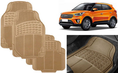 Auto Kite Rubber, PVC Standard Mat For  Hyundai Creta(Beige)