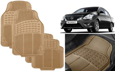 Auto Kite Rubber, PVC Standard Mat For  Nissan Sunny(Beige)