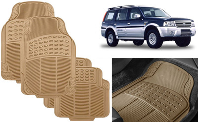 Auto Kite Rubber, PVC Standard Mat For  Ford Endeavour(Beige)