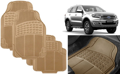 Auto Kite Rubber, PVC Standard Mat For  Ford Endeavour(Beige)