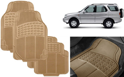 Auto Kite Rubber, PVC Standard Mat For  Tata Safari(Beige)